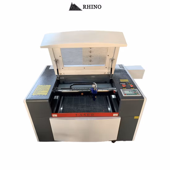 Macchina per incidere di taglio laser a CO2 CNC in tessuto di legno acrilico in pelle MDF in schiuma di plastica da 60 W 80 W 100 W