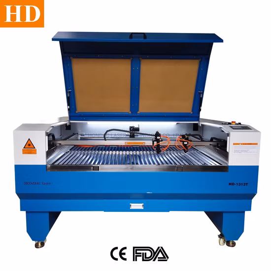 Reci Cdwj Yongli EFR 100W 130W 150W Strip Updown Table Acrilico Legno PVC Schiuma plastica Tessuto Pelle Carta Taglio laser Macchina da stampa per incisione 1390 1325